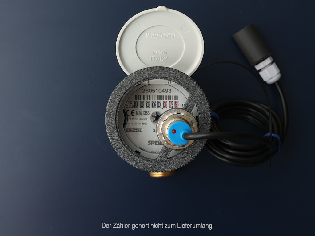 Komplettsystem induktiver Sensor ESPHome mit Wi-Fi für Wasserzähler (Smart Home / Home Assistant)