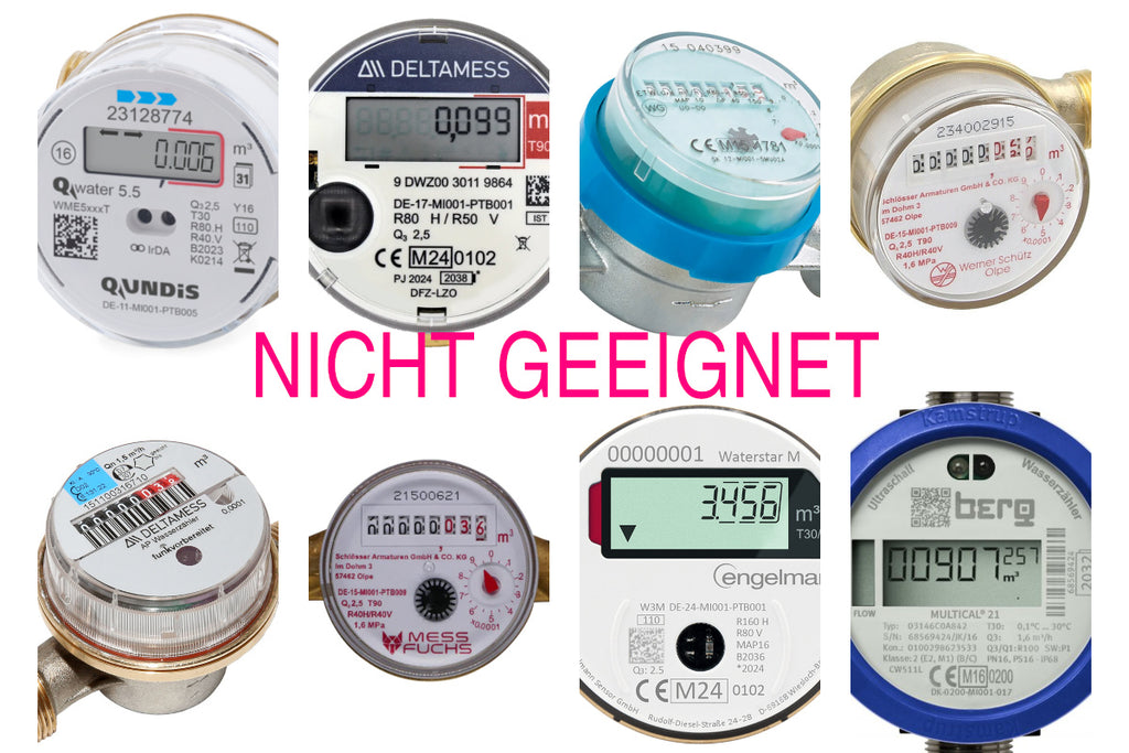 Komplettsystem induktiver Sensor ESPHome mit Wi-Fi für Wasserzähler (Smart Home / Home Assistant)